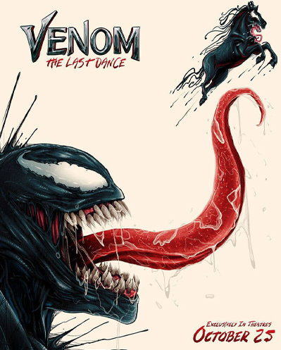 Venom 3: o novo pôster do filme traz uma imagem sombria e intrigante, aumentando ainda mais a expectativa.